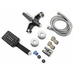 Смеситель Frap F3257 черный/хром комплект