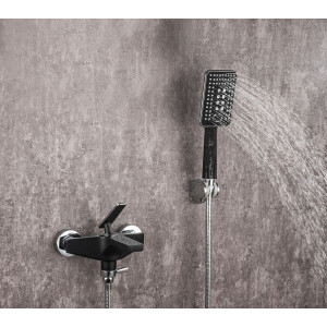 Смеситель Frap F3257 черный/хром на стене