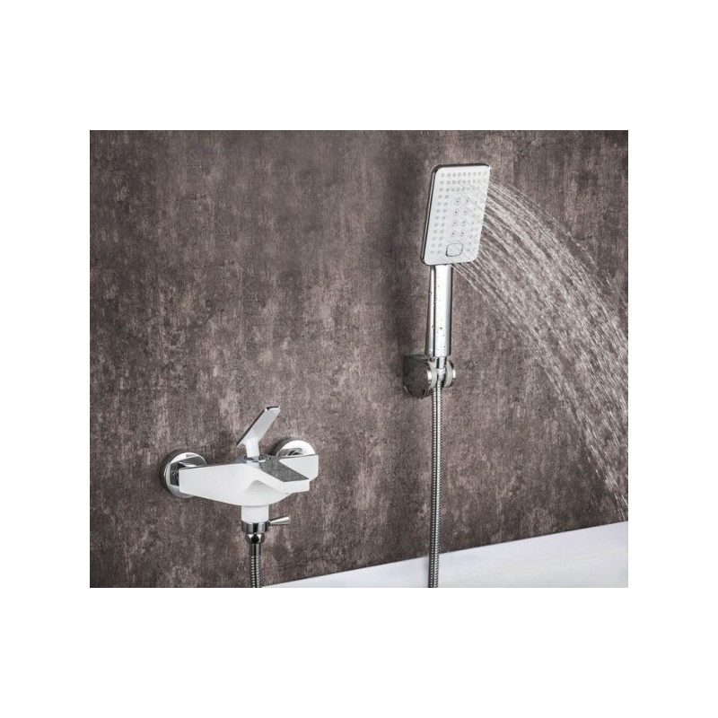 Смеситель Frap F3258 белый/хром на стене