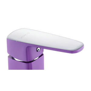 Смеситель Frud R49302 хром/сиреневый рычаг