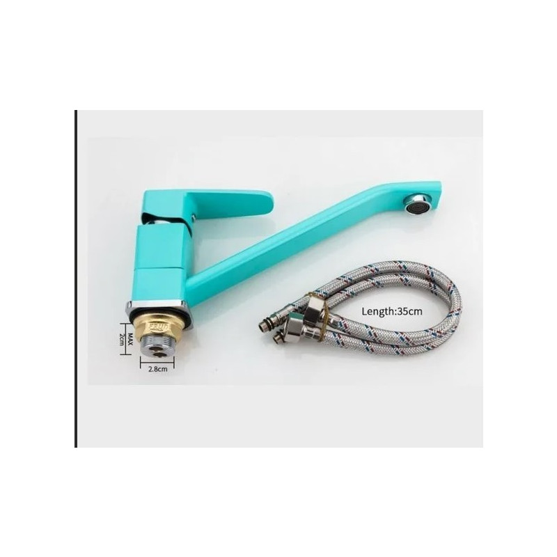 Комплект смесителя Frud R49303 хром/бирюзовый