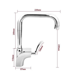 Смеситель Frap F4081 хром размеры