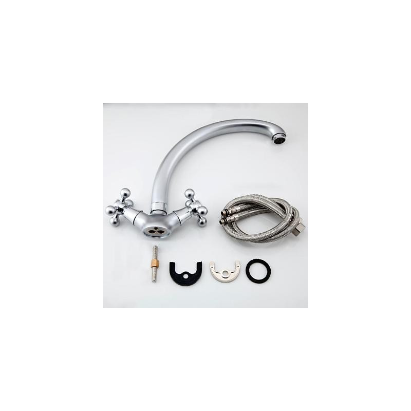 Смеситель Frap F4219-1 матовый хром комплект