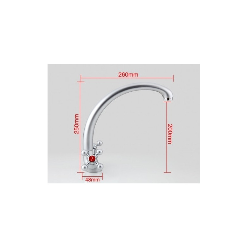 Смеситель Frap F4219-1 матовый хром размеры