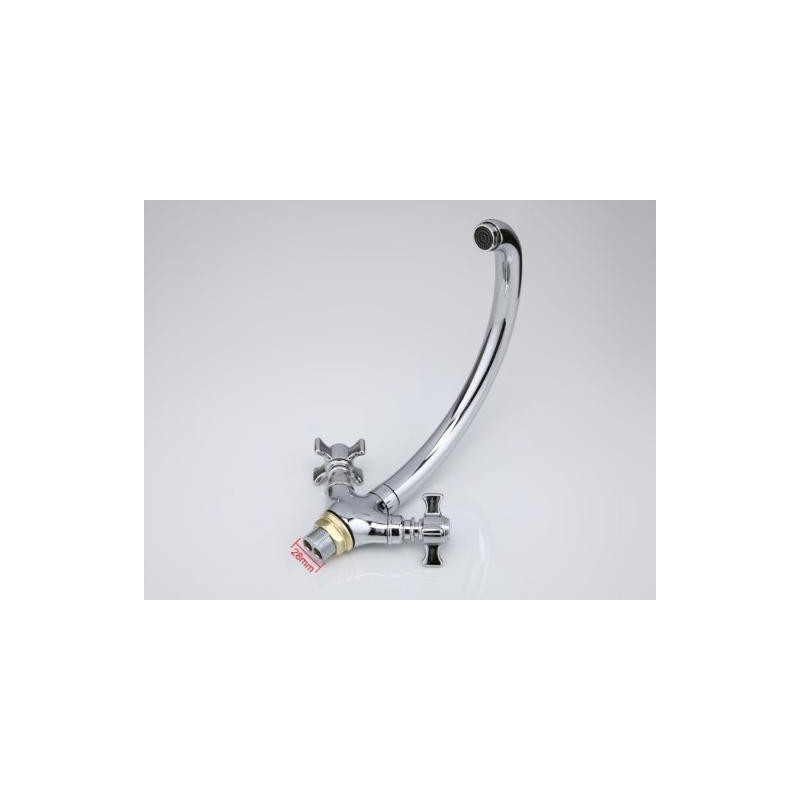 Смеситель Frap F4224 хром гайка