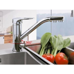 Смеситель Frap F4304 хром на мойке