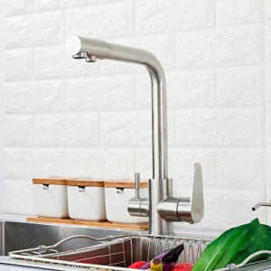 Смеситель Frap F4348 хром на мойке