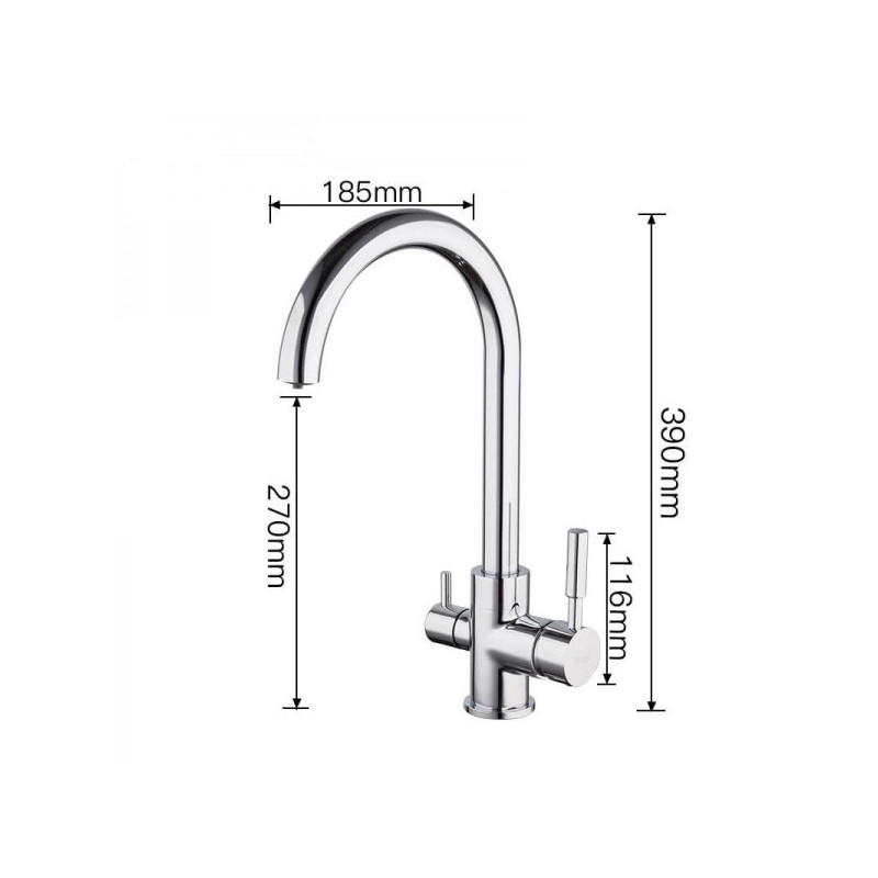 Смеситель Frap F4352 хром размеры