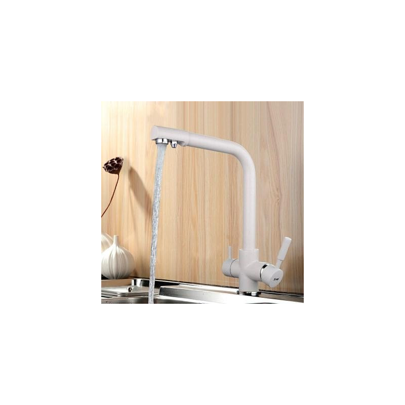 Смеситель Frap F4352-8 белый на мойку