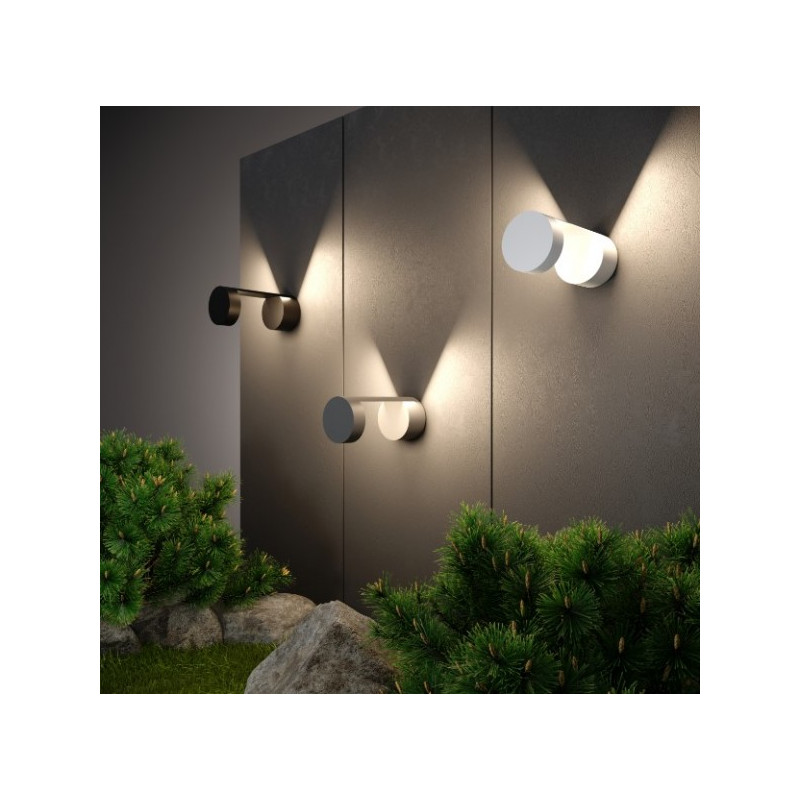 Уличный настенный светильник Elektrostandard 1540 Techno LED Nimbus серый общий вид