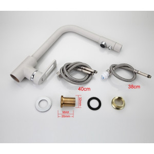 Смеситель Frap F4372-8 белый комплект