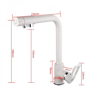 Смеситель Frap F4372-8 белый размеры