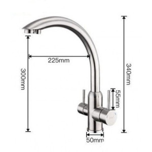 Смеситель Frap F43899 сатин размеры