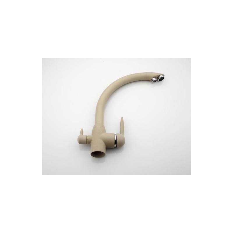 Смеситель Frap F4399-20 бежевый сбоку