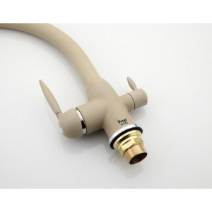 Смеситель Frap F4399-20 бежевый гайка