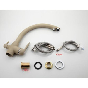 Смеситель Frap F4399-20 бежевый комплект