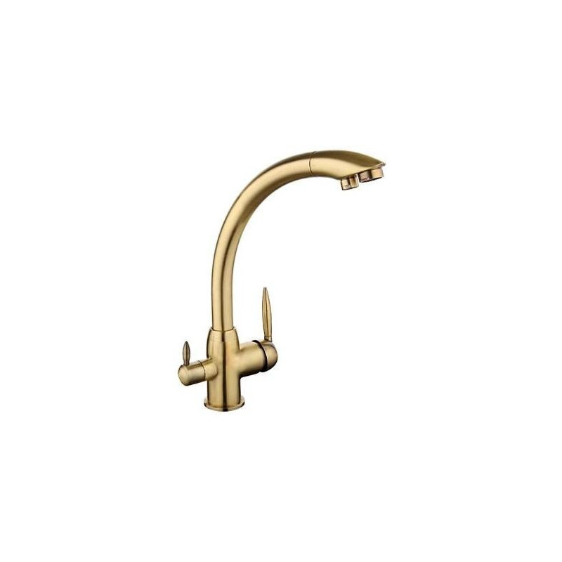 Смеситель Frap F4399-4 бронзовый