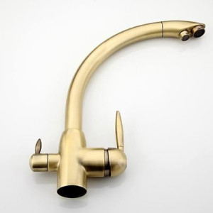 Смеситель Frap F4399-4 бронзовый сбоку