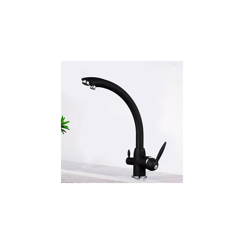 Смеситель Frap F4399-7 черный на мойке