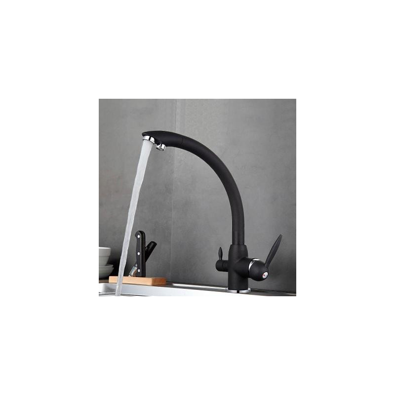 Смеситель Frap F4399-7 черный вода