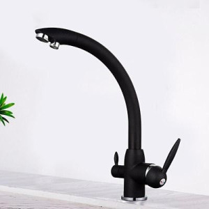 Смеситель Frap F4399-7 черный на мойке