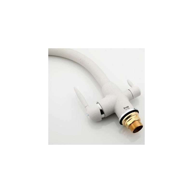 Смеситель Frap F4399-8 белый гайка