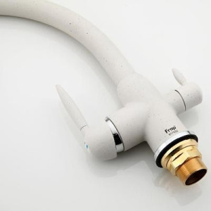 Смеситель Frap F4399-8 белый гайка