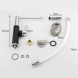 Смеситель Frap F4452-7 белый/черный комплект