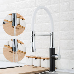 Смеситель Frap F4452-7 белый/черный  аэратор