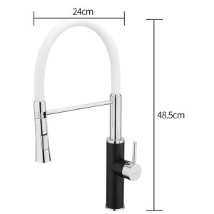 Смеситель Frap F4452-7 белый/черный размеры