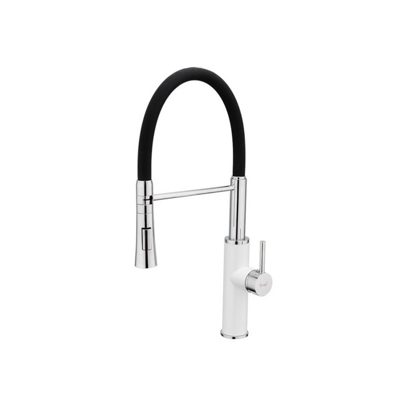 Смеситель Frap F4452-8 черный/белый