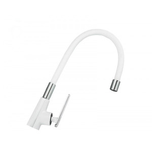 Смеситель Frap F4458 белый/хром сбоку