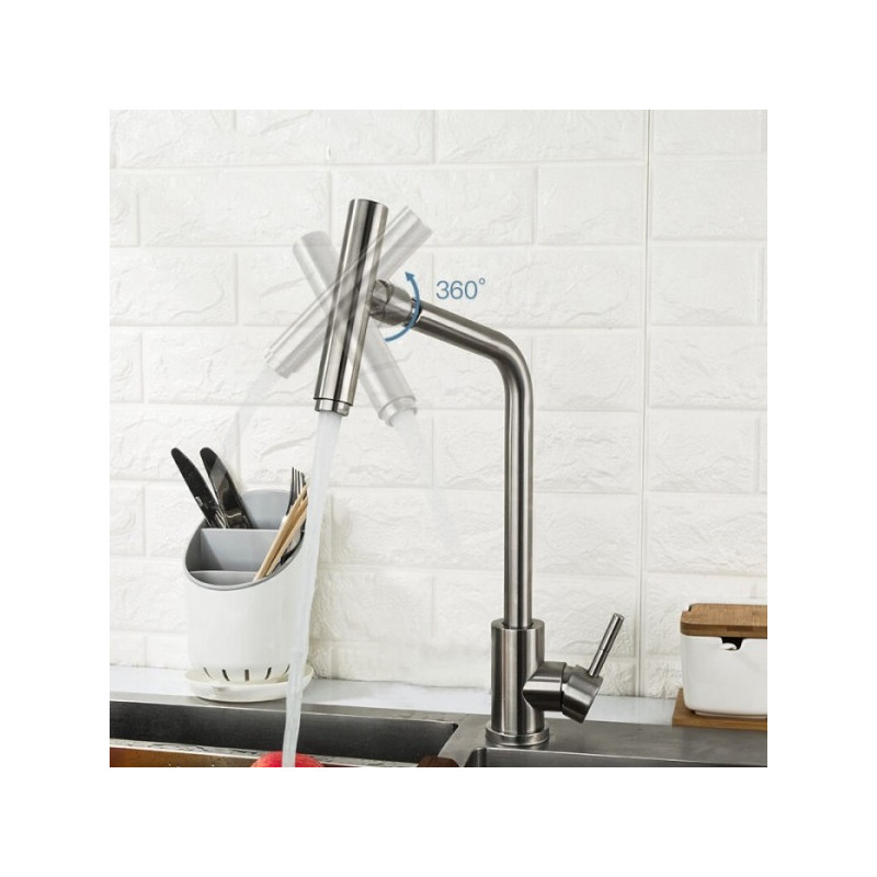 Смеситель Frap F44899 сатин поворотный