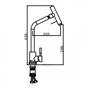Смеситель Frap F44899 сатин размеры