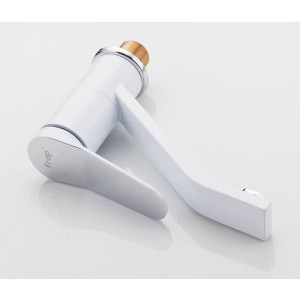 Смеситель Frap F4545 белый/хром на гайке