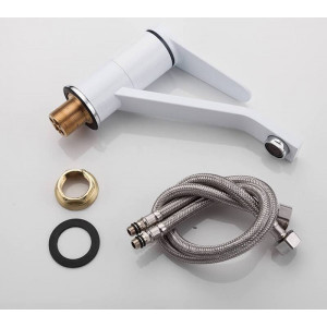 Смеситель Frap F4545 белый/хром комплект