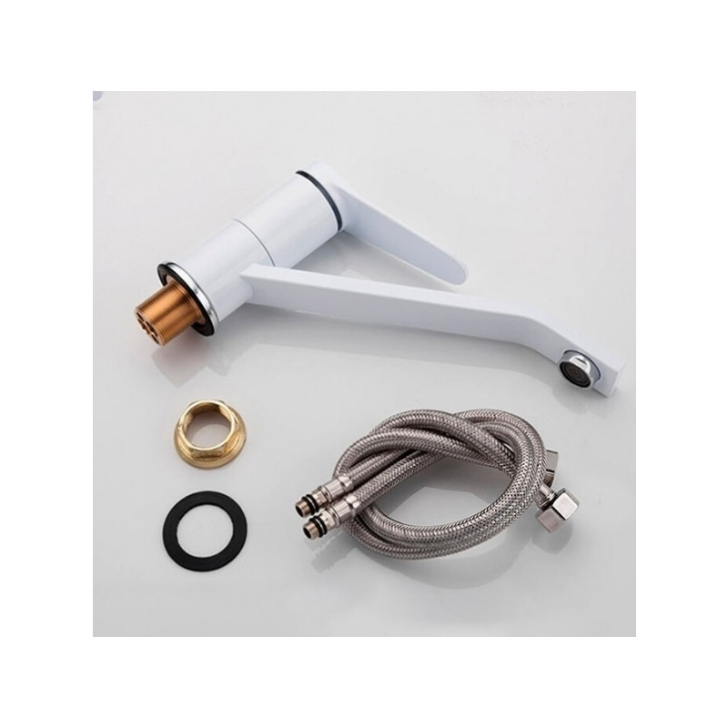 Смеситель Frap F4945 белый/хром комплект