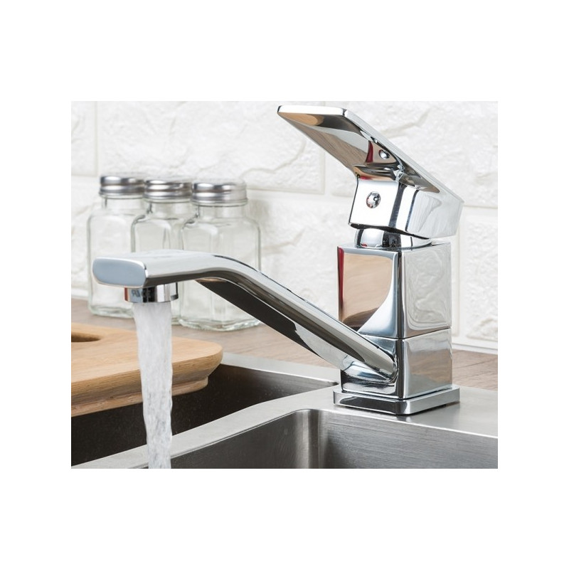 Смеситель Frap F4946 хром включен