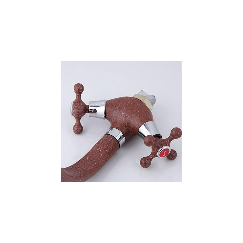 Смеситель Frap F5408-22 темно-коричневый двухзахватный