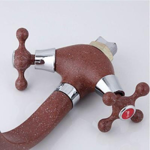 Смеситель Frap F5408-22 темно-коричневый двухзахватный