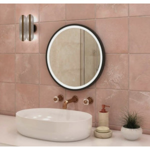 Зеркало Континент Мун 60x60 Black в интерьере