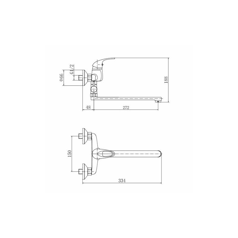 Смеситель Fashun A2115 хром