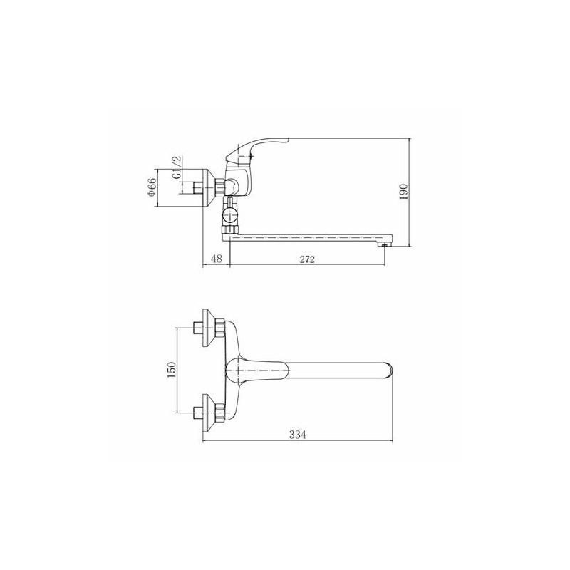 Смеситель Fashun A2136 хром размеры