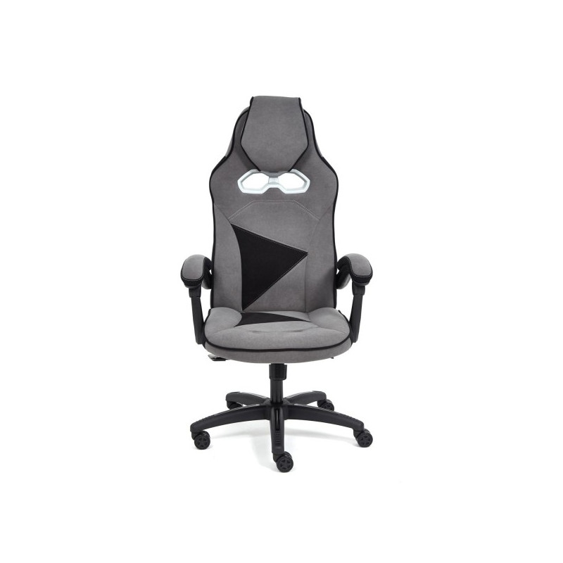 Кресло геймерское Tetchair Arena серый/черный вид спереди