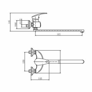 Смеситель Fashun A2221 хром размеры