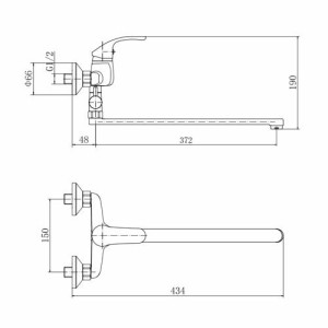 Смеситель Fashun A2236 хром размеры