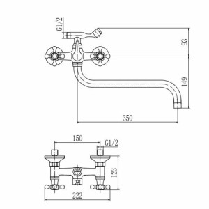 Смеситель Fashun A2619 хром размеры