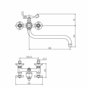 Смеситель Fashun A2619-3 хром размеры