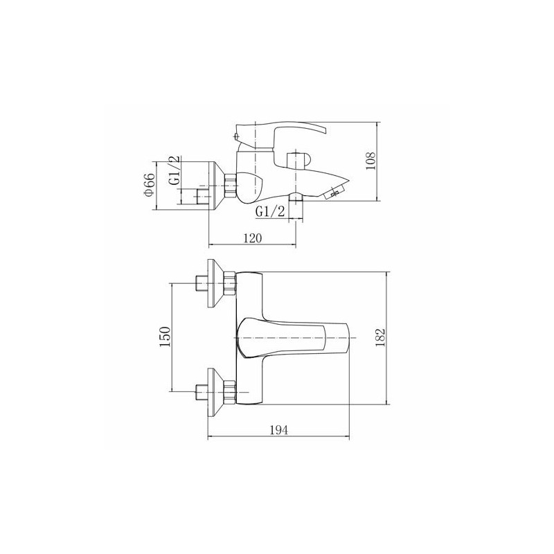 Смеситель Fashun A3070 хром размеры
