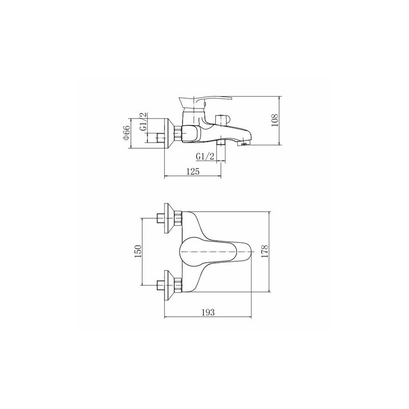 Смеситель Fashun A3201 хром размеры